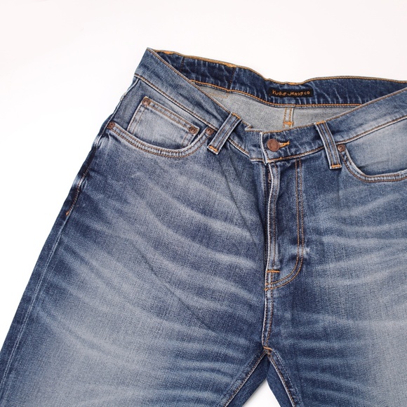 Nudie Jeans Brute Knut - Blue Hike W30/ L28 - Picture 8 of 13